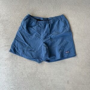 Patagonia Baggies Shorts Men's Size L Blue Nylon Mesh Lined 5" Inseam Swim